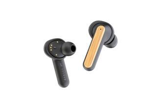 House of Marley Redemption ANC Oortelefoons – Active Noise Cancelling, Volledig Draadloos Bluetooth Oortjes, Zweetbestendige Oordopjes, 28 Uur Speeltijd, USB-C Snel Lader, Ecologisch Bamboe - Zwart