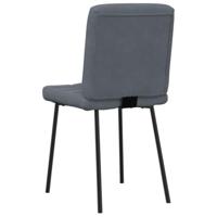 Eetkamerstoelen 2 st fluweel donkergrijs - thumbnail