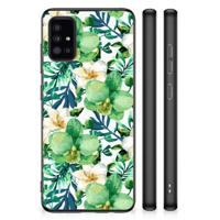 Samsung Galaxy A51 Skin Case Orchidee Groen - thumbnail