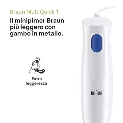 Braun MQ10.201M Staafmixer Wit - thumbnail