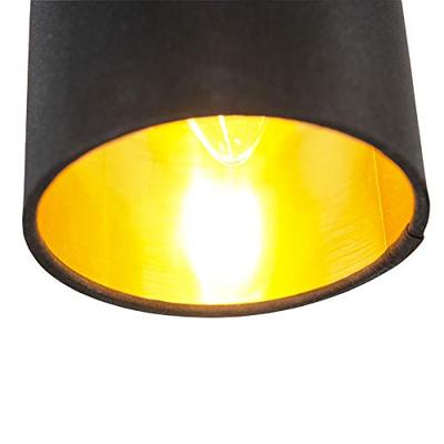 QAZQA Moderne spot zwart - Lofty