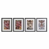 Schilderij DKD Home Decor Koloniaal Jungle (35 x 2,5 x 45 cm) (35 x 2 x 45 cm) (4 Stuks) - thumbnail