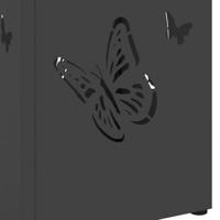 VidaXL Paraplu standaard met opslag zwart 15,5 x 15,5 x 49 cm metaal - thumbnail