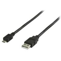 Valueline VLCP60500B10 Usb 2.0 Usb A Male - Usb Micro B Male Kabel 1,00 M Zwart - thumbnail