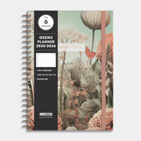 A4 Ringband Gezinsplanner 2025-2026 Veldbloemen - thumbnail