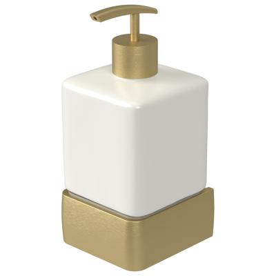 Zeepdispenser Haceka Aline Gold 7,4x15,4 cm Aluminium Mat Goud Haceka Zeepdispenser Haceka Aline Gold 7,4x15,4 cm Aluminium Mat Goud Haceka
