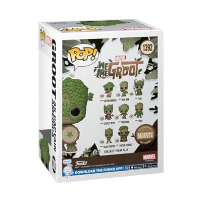 Funko Pop! figuur Marvel We Are Groot Groot als Captain America - thumbnail