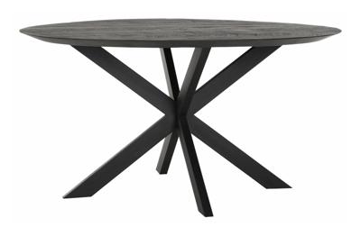 DTP Home Ronde Eettafel 'Shape' Teakhout, 150cm, kleur Zwart