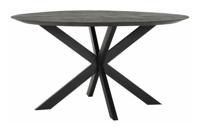 DTP Home Ronde Eettafel 'Shape' Teakhout, 150cm, kleur Zwart - thumbnail