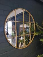 Wandspiegel Cirkelvormig Gouden Metaal (100 x 2,5 x 100 cm) - thumbnail