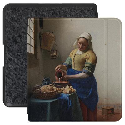 Lunso Kobo Forma hoes (8 inch) - Vegan Saffiano Leren sleepcover - Vermeer Melkmeisje Lunso Kobo Forma hoes (8 inch) - Vegan Saffiano Leren sleepcover - Vermeer Melkmeisje