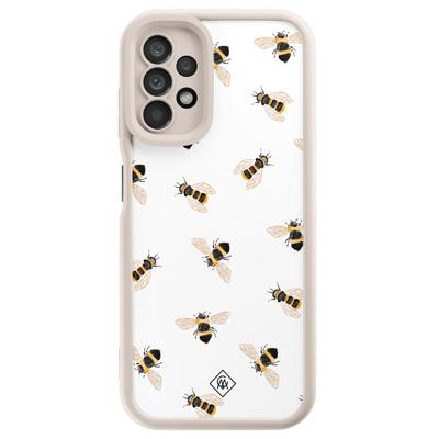 Samsung Galaxy A13 4G beige case - Bee happy Samsung Galaxy A13 4G beige case - Bee happy