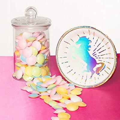 Papieren bordjes Unicorn set a 10 Ø23cm