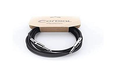Cordial 14757 Jackplug Instrumenten Aansluitkabel [1x Jackplug male 6,3 mm (mono) - 1x Jackplug male 6,3 mm (mono)] 5.00 m Zwart Flexibel