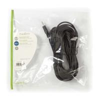 Stereo-Audiokabel | 3,5 mm Male - 3,5 mm Male | 10 m | Zwart - thumbnail