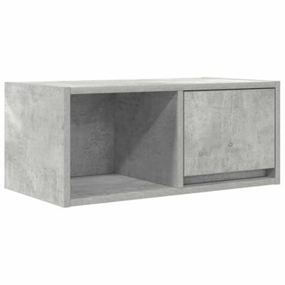 TV-meubel 60x31x25,5 cm bewerkt hout betongrijs