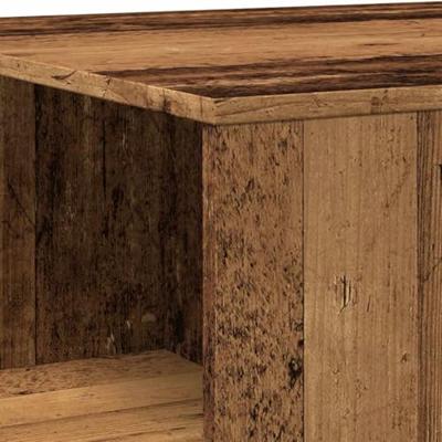 Salontafel 90x67x33 cm bewerkt hout oud houtkleurig