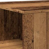 Salontafel 90x67x33 cm bewerkt hout oud houtkleurig - thumbnail