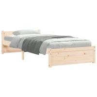 Bedframe massief hout 90x190 cm - thumbnail