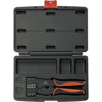 TOOLCRAFT 2-i-1 818644 Krimptang Geïsoleerde platte stekkers, Kabelschoenen, Doorverbinders - thumbnail