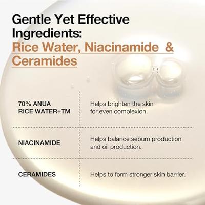 Anua Rice 70 + Ceramide Glow Milky Toner 250 ml Anua Rice 70 + Ceramide Glow Milky Toner 250 ml