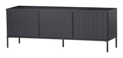WOOOD TV-meubel 'New Gravure' Grenen, 150cm, kleur Zwart