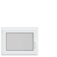 Kelderraam "RISOR" 80x70 cm draai-kiep DIN links antraciet - thumbnail