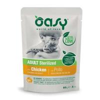 OASY Chunks in gravy Sterilized Chicken - nat kattenvoer - 85g - thumbnail