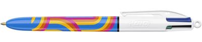 BIC Colours Lines 4-kleurenbalpen, medium, medium, blauw