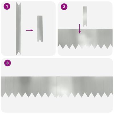 Tuinrand 20 pcs Zilver 100 x 0.05 x 20 cm Gegalvaniseerd staal