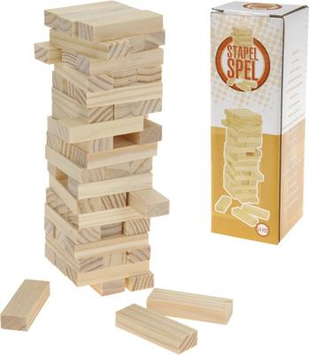 Soellaart Stapeltoren Spel Bruin - thumbnail