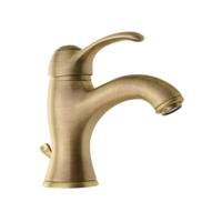 Wastafelmengkraan Sapho Kirké 1-hendel Gebogen 16.6 cm Brons (incl. clickwaste) - thumbnail