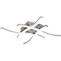 LED Plafondlamp - Plafondverlichting - Trion Ritonu - 20W - Natuurlijk Wit 4000K - Dimbaar - Vierkant - Mat Nikkel - Aluminium - thumbnail