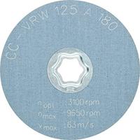 PFERD TOOLS 42001061 Combiclick zachte vliesschijf CC Ø 125 mm A 180 voor het reinigen en satineren met haakse slijpers Diameter 125 mm - thumbnail