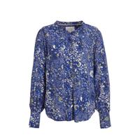 Part Two top met all over print blauw - thumbnail