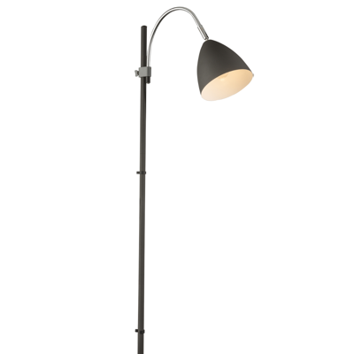 Staande lamp &apos;Archibald&apos; vloer lamp - antraciet metaal - kunststof