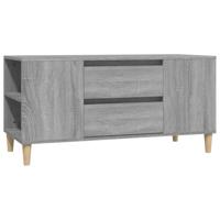 Tv-meubel 102x44,5x50 cm bewerkt hout grijs sonoma eikenkleurig - thumbnail