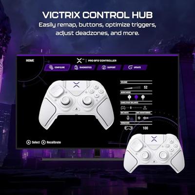Modulaire controller - Playstation - Victrix Pro BFG Reloaded - Draadloos - Wit - thumbnail