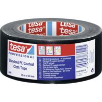 Tesa Weefseltape | zwart | lengte 25 m | breedte 50 mm wiel | 5 stuks - 04688-00042-00 04688-00042-00 - thumbnail