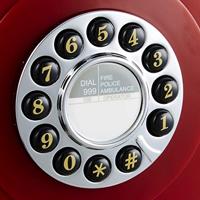 GPO 746 Retro Wall Push Button Telephone Red - thumbnail