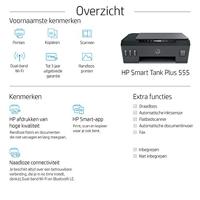 HP Smart Tank Plus 555 Thermische inkjet 4800 x 1200 DPI 11 ppm A4 Wi-Fi - thumbnail