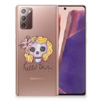 Silicone Back Case Samsung Note 20 Boho Skull - thumbnail