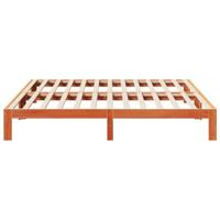 Bedframe zonder matras massief grenenhout wasbruin 180x200 cm - thumbnail