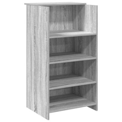 Receptiebalie 55x50x103,5 cm bewerkt hout grijs sonoma eiken