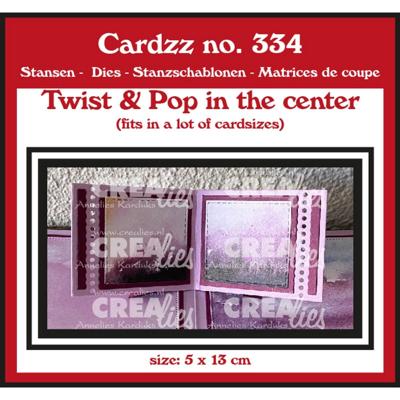 Crealies • cardzz twist & pop in het midden