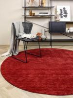 MOMO Rugs - Vloerkleed Panorama Uni Rond Red - 150 rond - thumbnail