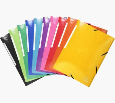 Exacompta Iderama elastomap met 3 kleppen, met rugetiket, geassorteerde kleuren Exacompta Iderama elastomap met 3 kleppen, met rugetiket, geassorteerde kleuren