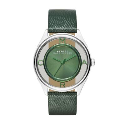 Horlogeband Marc by Marc Jacobs MBM1378 Leder Groen 18mm