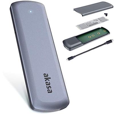 Akasa AK-ENU3M2-05 behuizing voor opslagstations SDD-behuizing Zilver M.2