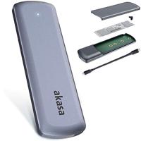 Akasa AK-ENU3M2-05 behuizing voor opslagstations SDD-behuizing Zilver M.2 - thumbnail